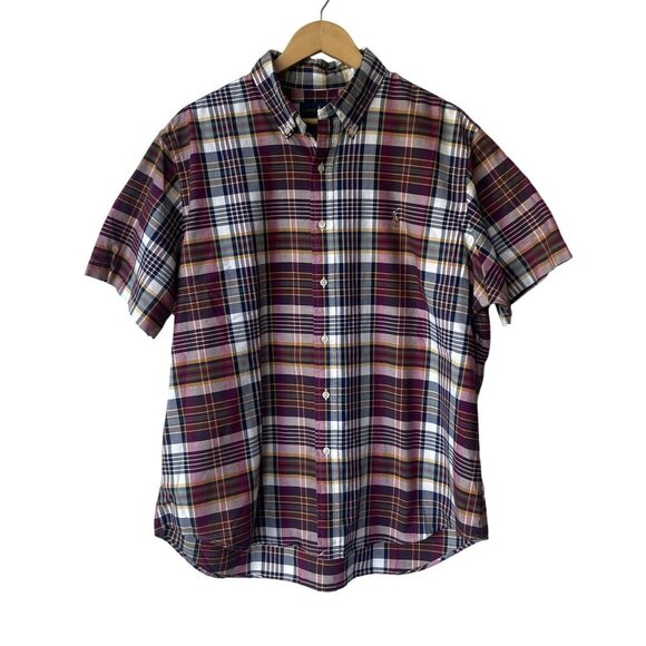 Ralph Lauren Mens Plaid Button Down Shirt XL Classic Fit Preppy Academia Logo - Picture 1 of 8